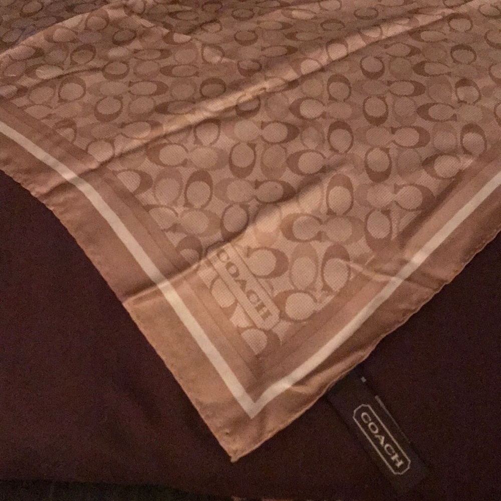 NWOT Beautiful coach silk scarf